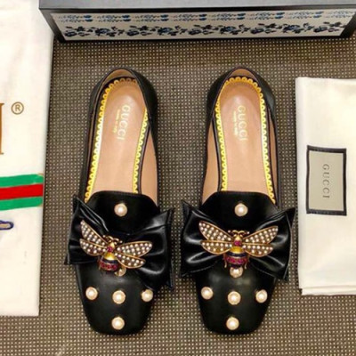 Gucci 2019 Ladies Leather Loafer - 구찌 2019 여성용 레더 로퍼 GUCS0114.Size(225 -  250).블랙