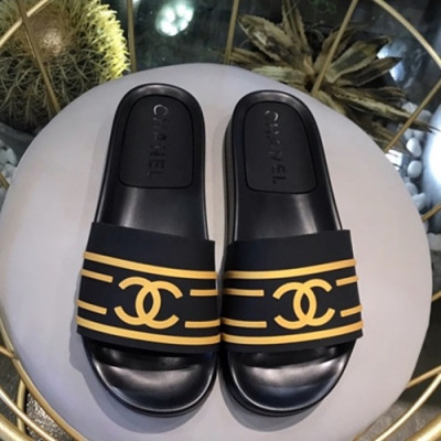 Chanel 2019 Ladies Slipper - 샤넬 2019 여성용 슬리퍼 CHAS0209.Size(225 - 255).블랙