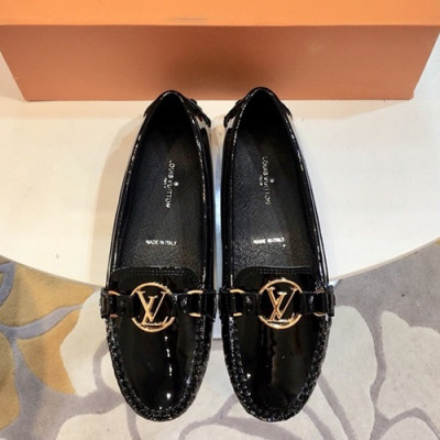 Louis Vuitton 2019 Ladies Leather Loafer  - 루이비통 2019 여성용 레더 로퍼 LOUS0048 , Size (225 - 255),블랙