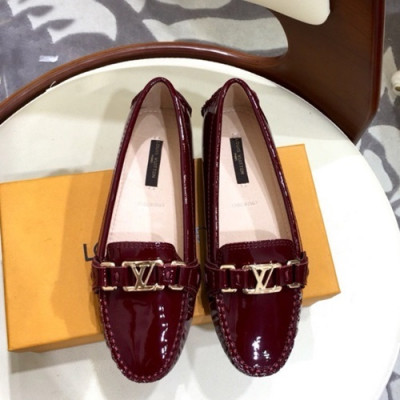 Louis Vuitton 2019 Ladies Leather Loafer  - 루이비통 2019 여성용 레더 로퍼 LOUS0051 , Size (225 - 255),와인