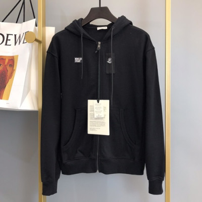 Mocler 2019 Mens Logo Cotton Hood Tee - 몽클레어 2019 남성 로고 코튼 후드티 MOCHT0195.Size(M-3XL),블랙