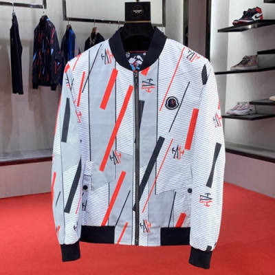 Moncler 2019 Mens Patch Logo Cajual Jacket - 몽클레어 2019 남성 패치 로고 캐쥬얼 자켓 MONJK0197,Size(M-3XL),화이트