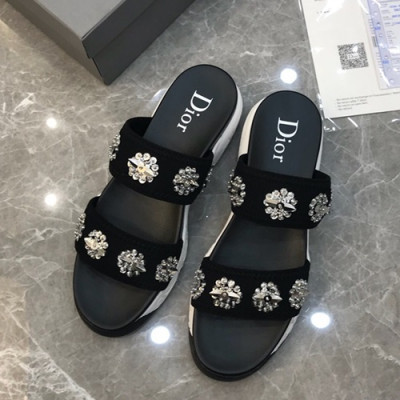 Dior 2019 Ladies Slipper - 디올 2019 여성용 슬리퍼 DIOS0015.Size (220 - 250).블랙