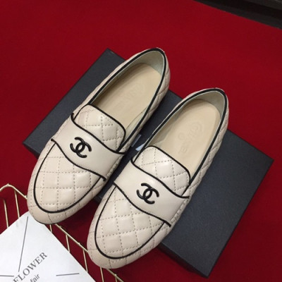 Chanel 2019 Ladies Leather Loafer - 샤넬 2019 여성용 레더 로퍼 CHAS0212.Size(225 - 245).베이지