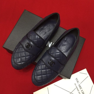 Chanel 2019 Ladies Leather Loafer - 샤넬 2019 여성용 레더 로퍼 CHAS0213.Size(225 - 245).다크네이비