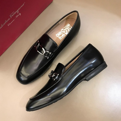 Ferragamo 2019 Mens Leather Loafer - 페라가모 2019 남성용 레더 로퍼 FGMS0005,Size(240 - 265).블랙