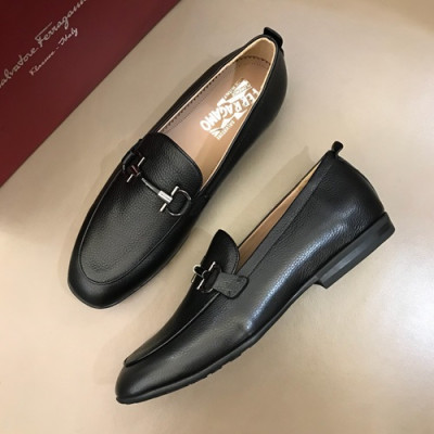 Ferragamo 2019 Mens Leather Loafer - 페라가모 2019 남성용 레더 로퍼 FGMS0010,Size(240 - 265).블랙