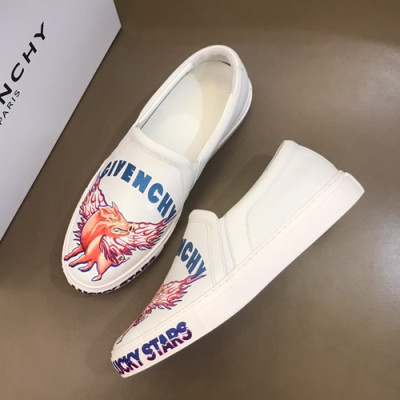 Givenchy 2019 Mens Leather Slip-On - 지방시 2019 남성용 레더 슬립온 GIVS0002,Size(240 - 270).화이트