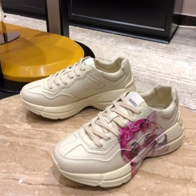 [매장판]Gucci 2019 Mm/Wm Leather Running Shoes - 구찌 2019 남여공용 레더 런닝슈즈 GUCS0145.Size(225 - 270).아이보리