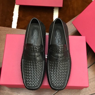 Ferragamo 2019 Mens Leather Loafer - 페라가모 2019 남성용 레더 로퍼 FGMS0025,Size(240 - 270).블랙