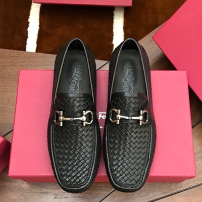 Ferragamo 2019 Mens Leather Loafer - 페라가모 2019 남성용 레더 로퍼 FGMS0026,Size(240 - 270).블랙