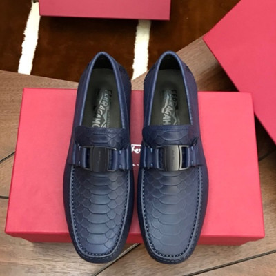 Ferragamo 2019 Mens Leather Loafer - 페라가모 2019 남성용 레더 로퍼 FGMS0028,Size(240 - 270).블루