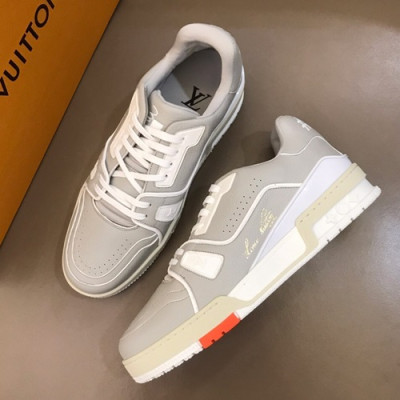 Louis vuitton 2019 Mens Leather Sneakers  - 루이비통 2019 남성용 레더 스니커즈 LOUS0131,Size(240 - 275).그레이