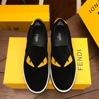 Fendi 2019 Mens Slip-on - 펜디 2019 남성용 슬립온 FENS0039.Size,(245 - 270),블랙