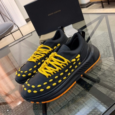 Bottega Veneta 2019 Mens Leather Running Shoes - 보테가베네타 2019 남성용 레더 런닝 슈즈, BVS0005.Size(240 - 270).블랙