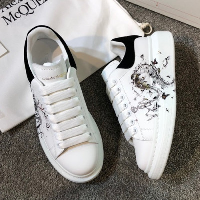 Alexander McQueen 2019 Mm/Wm Oversol Sneakers - 알렉산더맥퀸 2019 남여공용 오버솔 스니커즈 AMQS0018.Size(225 - 270).화이트+블랙