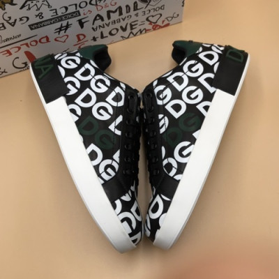 Dolce&Gabbana 2019 Mens Leather Sneakers  - 돌체앤가바나 2019 남성용 레더 스니커즈 DGS0035,Size(240 - 275).블랙