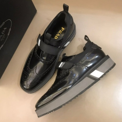 Prada 2019 Mens Leather Shoes - 프라다 2019 남성용 레더 슈즈 PRAS0066.Size(240 - 270).블랙