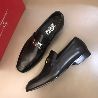 Ferragamo 2019 Mens Leather Loafer - 페라가모 2019 남성용 레더 로퍼 FGMS0032,Size(240 - 270).블랙