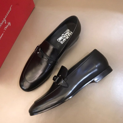 Ferragamo 2019 Mens Leather Loafer - 페라가모 2019 남성용 레더 로퍼 FGMS0036,Size(240 - 270).블랙