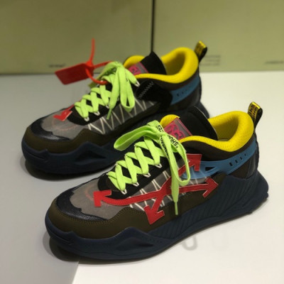 Off-white 2019 Mm / Wm Leather Running Shoes - 오프화이트 2019 남여공용 레더 런닝 슈즈 OFFS0006.Size(225 - 270),카키