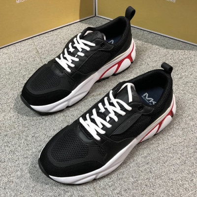 Michael Kors 2019 Mens Leather Running Shoes - 마이클 코어스 2019 남성용 레더 런닝 슈즈,MIKS0002,Size (245-265),블랙