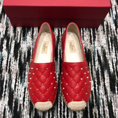 Valentino 2019 Ladies Leather Slip On - 발렌티노 2019 여성용 레더 슬립온 VTS0076.Size(225 - 255).레드