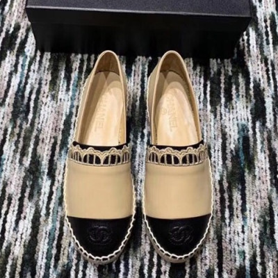 Chanel 2019 Ladies Leather Slip On - 샤넬 2019 여성용 레더 슬립온 CHAS0222.Size(225 - 255).베이지