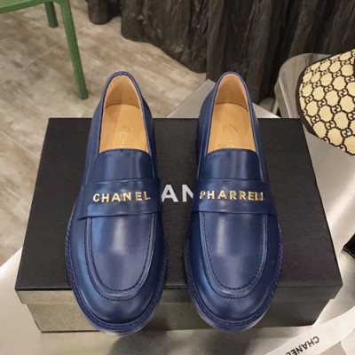 Chanel 2019 Ladies Leather Loafer - 샤넬 2019 여성용 레더 로퍼 CHAS0228.Size(225 - 245).네이비