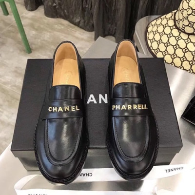 Chanel 2019 Ladies Leather Loafer - 샤넬 2019 여성용 레더 로퍼 CHAS0232.Size(225 - 245).블랙