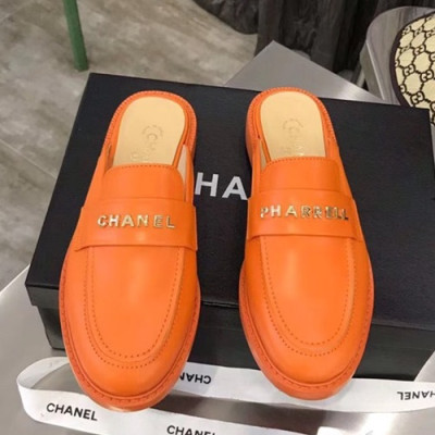 Chanel 2019 Ladies Leather Bloafer Slipper - 샤넬 2019 여성용 레더 블로퍼 슬리퍼 CHAS0234.Size(225 - 245).오렌지