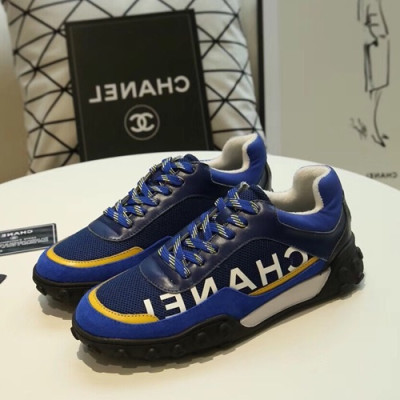Chanel 2019 Mm / Wm Leather Running Shoes - 샤넬 2019 남여공용 레더 런닝슈즈 CHAS0249.Size(225 - 275).블루