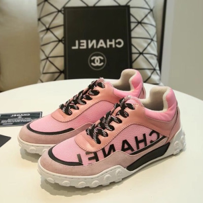 Chanel 2019 Mm / Wm Leather Running Shoes - 샤넬 2019 남여공용 레더 런닝슈즈 CHAS0255.Size(225 - 275).핑크