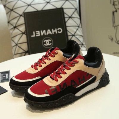 Chanel 2019 Mm / Wm Leather Running Shoes - 샤넬 2019 남여공용 레더 런닝슈즈 CHAS0257.Size(225 - 275).레드