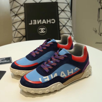 Chanel 2019 Mm / Wm Leather Running Shoes - 샤넬 2019 남여공용 레더 런닝슈즈 CHAS0258,Size(225 - 275).스카이블루