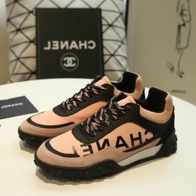 Chanel 2019 Mm / Wm Leather Running Shoes - 샤넬 2019 남여공용 레더 런닝슈즈 CHAS0259,Size(225 - 275).베이지핑크