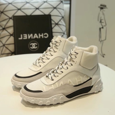 Chanel 2019 Mm / Wm Leather Running Shoes - 샤넬 2019 남여공용 레더 런닝슈즈 CHAS0263.Size(225 - 275).화이트