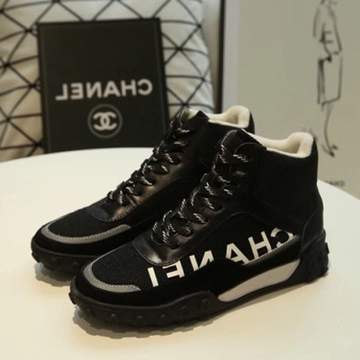 Chanel 2019 Mm / Wm Leather Running Shoes - 샤넬 2019 남여공용 레더 런닝슈즈 CHAS0264.Size(225 - 275).블랙