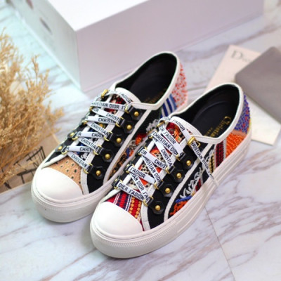 Dior 2019 Ladies Sneakers - 디올 2019 여성용 스니커즈 DIOS0043.Size(225 - 250).화이트+블랙