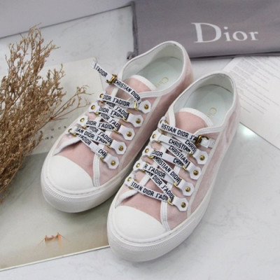 Dior 2019 Ladies Sneakers - 디올 2019 여성용 스니커즈 DIOS0045.Size(225 - 250).화이트+핑크