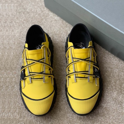 Giuseppe Zanoti 2019 Mens Leather Sneakers - 쥬세페 자노티 2019 남성용 레더 스니커즈 GZS0009.Size(245 - 270).옐로우