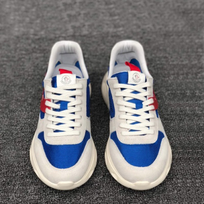 Moncler 2019 Mens Leather Running Shoes - 몽클레어 2019 남성용 레더 런닝슈즈 ,MONCS0005,Size(245 - 265).블루