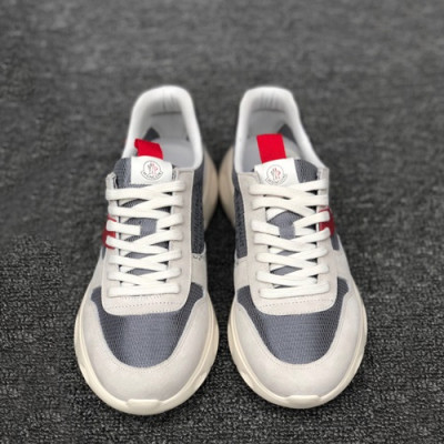 Moncler 2019 Mens Leather Running Shoes - 몽클레어 2019 남성용 레더 런닝슈즈 ,MONCS0006,Size(245 - 265).그레이