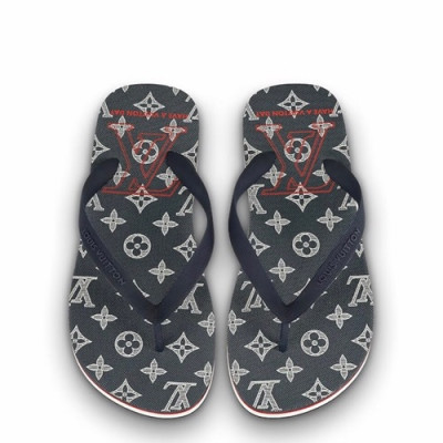 Louis Vuitton 2019 Mens Slipper - 루이비통 2019 남성용 슬리퍼 LOUS0155,Size(240 - 275).블랙