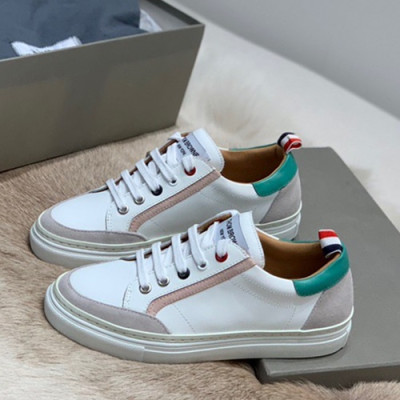 Thom Brown 2019 Mm / Wm Leather Sneakers - 톰브라운 2019 남여공용 레더 스니커즈 THOMS0007,Size(225 - 270).화이트