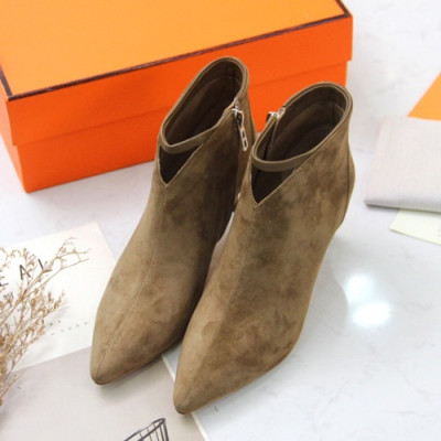 Hermes  2019 Ladies Suede  Middle Heel Boots - 에르메스 2019 여성용 스웨이드 미들힐 부츠 HERS0122,Size(225-250),카멜베이지