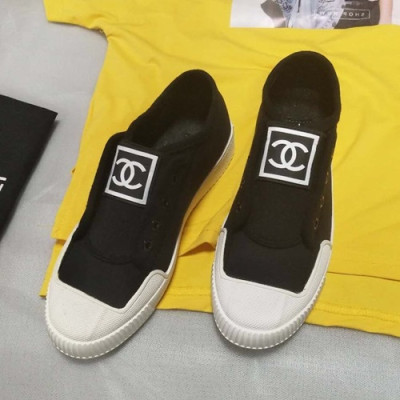Chanel 2019 Ladies Canvas Sneakers - 샤넬 2019 여성용 캔버스 스니커즈 CHAS0279.Size(225 - 250).블랙