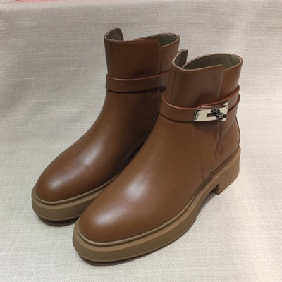 Hermes  2019 Ladies Leather Boots - 에르메스 2019 여성용 레더 부츠 HERS0131,Size(225-250),브라운