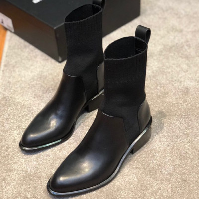 Alexander wang 2019 Ladies Leather Boots - 알렉산더왕 2019 여성용 레더 부츠 ALWS0008,Size(225-245),블랙