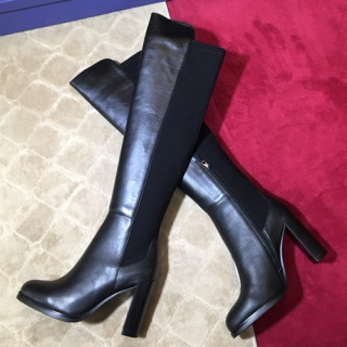 Stuart Weitzman 2019 Ladies Leather High Heel Boots - 슈트어트 와이츠먼 2019 여성용 레더 하이힐 부츠 STUS0027,Size(225-250),블랙